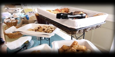 A selection of appetizers served in an elegant dining setting