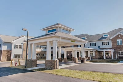 Exterior view of the English Meadows Abingdon Campus entrance