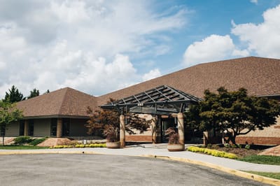 Exterior view of Friendship Assisted Living facility entrance