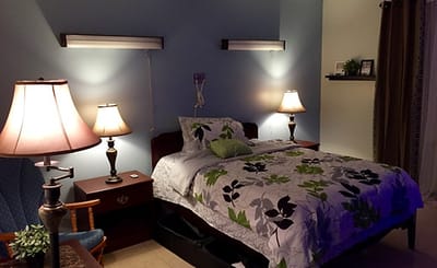 Cozy private resident room with modern decor