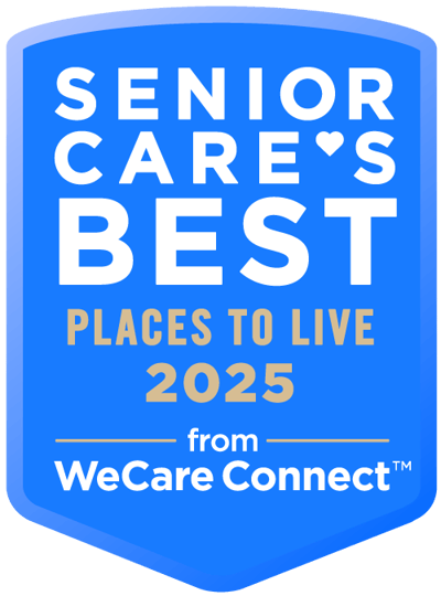 Award badge for best senior care places 2025