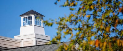 A decorative cupola atop a facility building