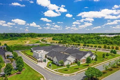 Aerial view of the Morningside House facility and surrounding land