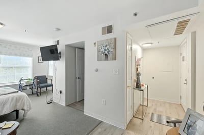 Private resident room with modern decor