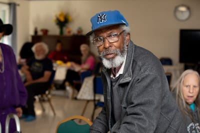 Residents engaged in a common area activity