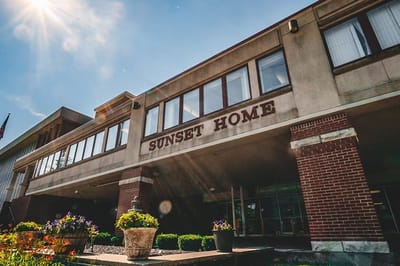 Exterior view of Sunset Home facility
