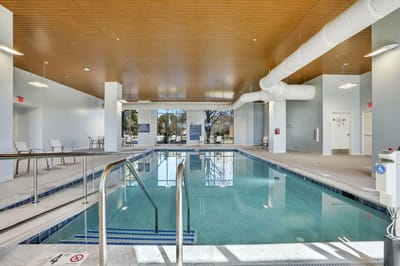 Indoor swimming pool area at the facility