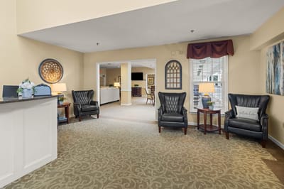Interior view of a welcoming lobby area