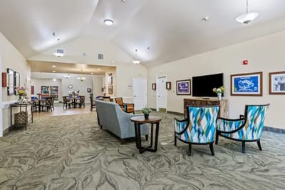 Interior view of a common area in the facility