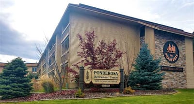 Exterior view of Ponderosa Retirement Center building