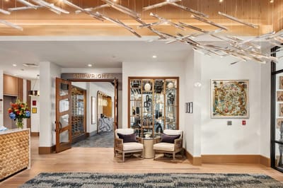 Bright and inviting lobby with modern design