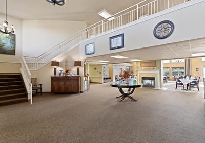 Spacious common area with a welcoming atmosphere