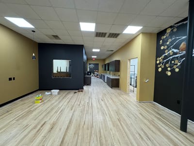 Interior of a common area with a fresh look