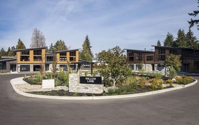 Exterior view of Willow Lane assisted living facility