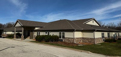 Exterior view of the assisted living facility