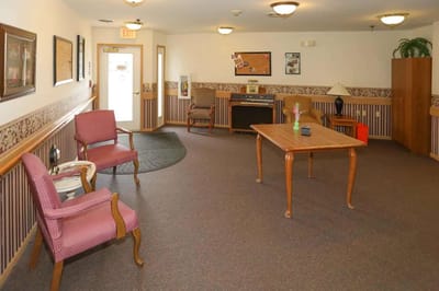 Interior common area with seating and decor