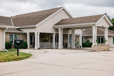 Front exterior view of the Shores of Sheboygan Assisted Living facility