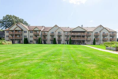 Exterior view of the Charter Senior Living building