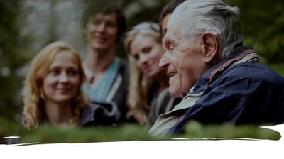 Residents enjoying time together outdoors