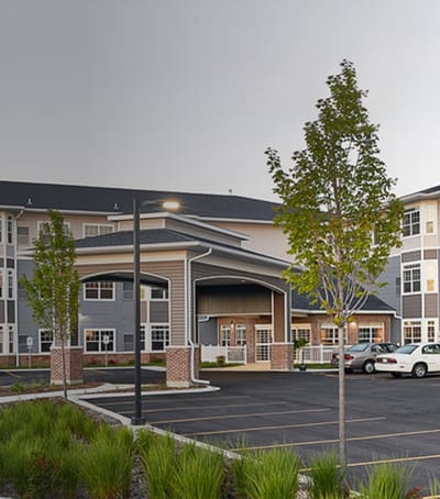 Exterior view of Reena Senior Living facility