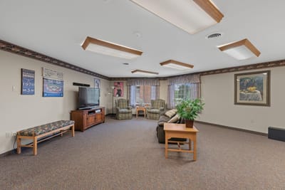 Interior common area with seating and decor