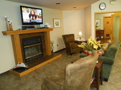 Cozy lounge area with comfortable seating