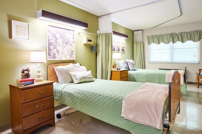 Interior view of a shared resident room
