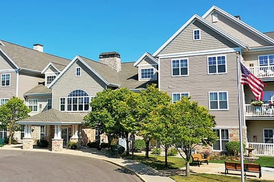 Exterior view of All Saints Assisted Living and Memory Care building