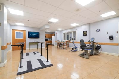 Interior view of a rehabilitation therapy room