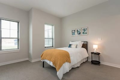 Comfortable resident room with cozy decor