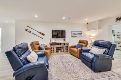 Comfortable seating area with modern decor