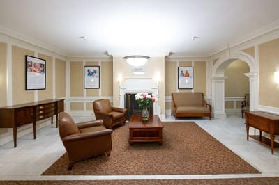 Interior common area with seating and decor