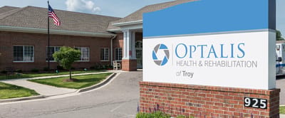 Exterior view of Optalis Health & Rehabilitation building