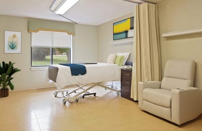 Bright, spacious resident room with modern amenities