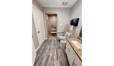 Clean and accessible bathroom interior.