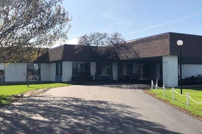 Exterior view of Bethany Village facility on a sunny day