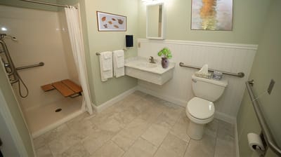 Modern bathroom in a residential room