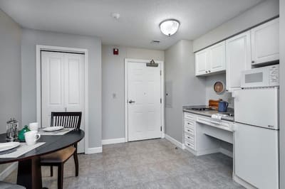 Cozy kitchenette in a resident unit
