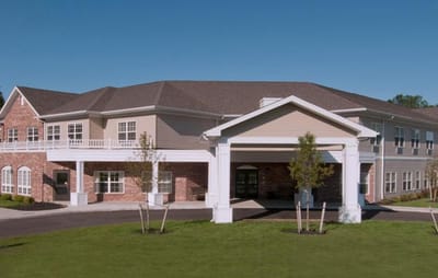 Exterior view of Heathwood Assisted Living facility