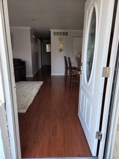 View of an interior hallway from the entrance
