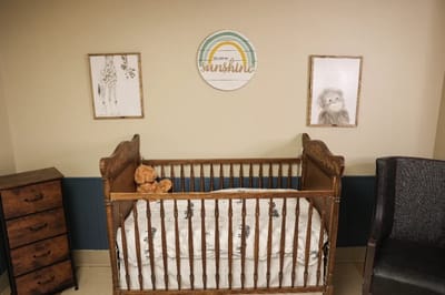 Cozy children's room with cribs and decor