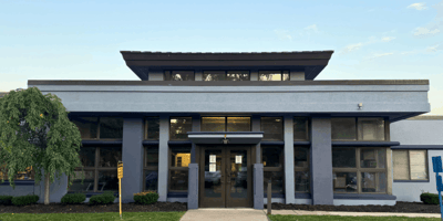 Exterior view of Harris Hill Nursing Facility