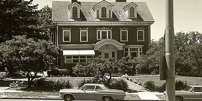 Historic building exterior of a nursing home