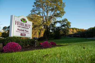 Exterior sign for Penfield Place Nursing & Rehabilitation