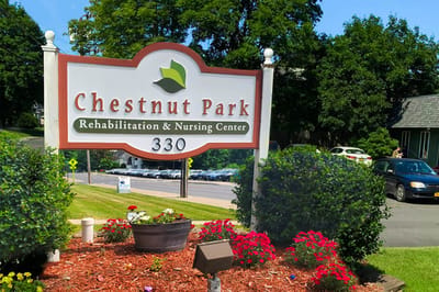 Exterior sign of Chestnut Park Rehabilitation and Nursing Center