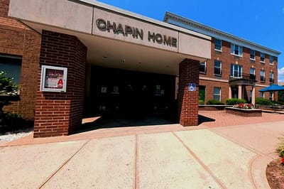Front entrance of Chapin Home for the Aging