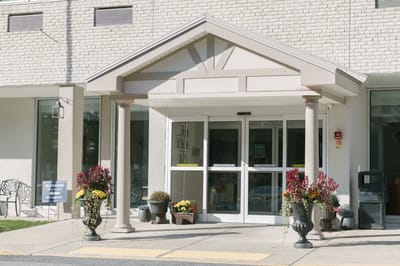 Entrance of The Emerald Peek Rehabilitation and Nursing Center