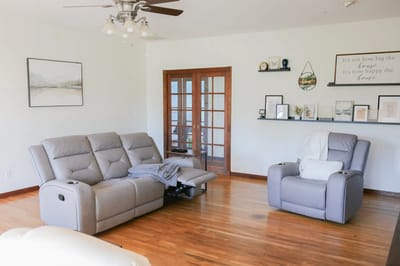 Cozy lounge area with comfortable seating