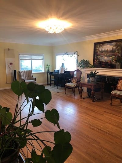 Interior common area with seating and plants