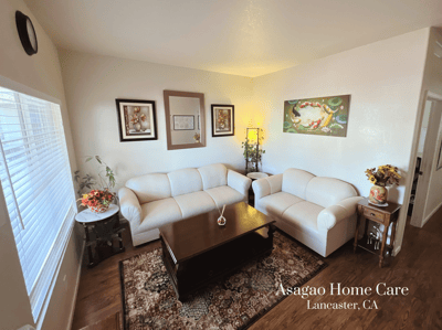 Bright interior common area with seating